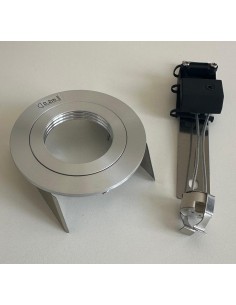 Spot encastré rond fixe Leucos 0301325100007 SD-803, culot GU5.3, couleur aluminium, d.60mm